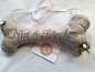Preview: ♥ Ringkissen Knochen Punkte Wunschname Stickerei Hochzeit Hochzeitsknochen Just Married I Do